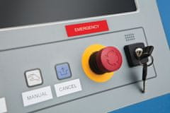 Dymo trak Rhino 12mm, črna na beli, vinil, 18444