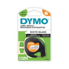 Dymo LT trak 12mm, črna na beli, 18769, Iron-on (S0718850)