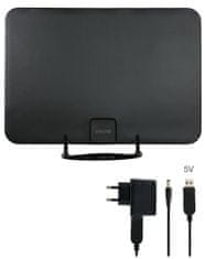 Evolveo Xany 2A, 230/5V, aktivna sobna antena FM/DAB+/DVB-T2, LTE,4G,5G filter