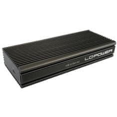LC Power LC-M2-C-NVME-2X2 zunanje ohišje za SSD, M.2 NVMe, USB-C