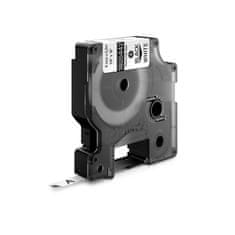 Dymo trak Rhino 6mm, črna na beli, trajni poliester (1805442)