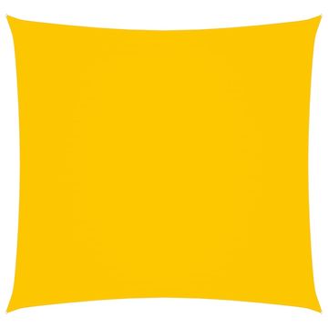 Vidaxl Senčno jadro oksford blago kvadratno 5x5 m rumeno
