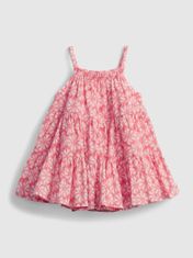 Gap Dojenčki Obleka gauze tiered floral dress 18-24M