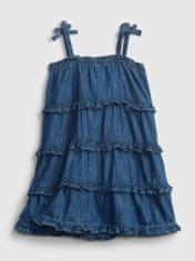 Gap Otroške Obleka denim tiered dress 3YRS