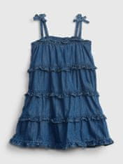 Gap Otroške Obleka denim tiered dress 3YRS