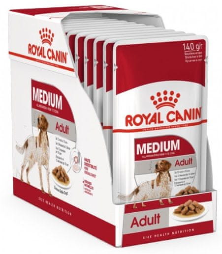 Royal Canin hrana za odrasle pse Medium Adult, 10x140g