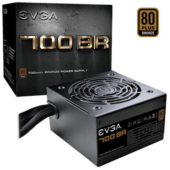 EVGA 700 BR napajalnik, 700 W, 80 Plus Bronze (100-BR-0700-K2)