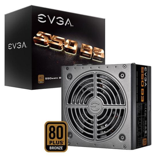 EVGA 550 B3 modularni napajalnik, 550 W, 80 Plus Bronze (220-B3-0550-V2)