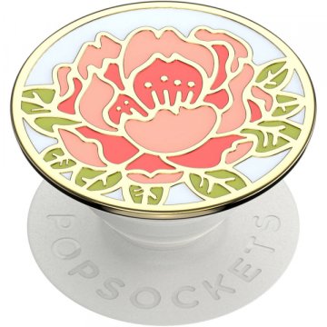 PopSockets PopGrip držalo/stojalo, Blooming Peony Pink– Enamel