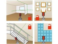 Extol Premium Laserski merilnik Extol Premium (8823306) zeleni linearni, križni samonivelirni