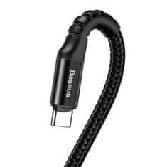BASEUS Fish Eye USB Type-C kabel, 2A, 1m, črn (CATSR-01)