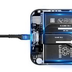 BASEUS Fish Eye USB Type-C kabel, 2A, 1m, črn (CATSR-01)