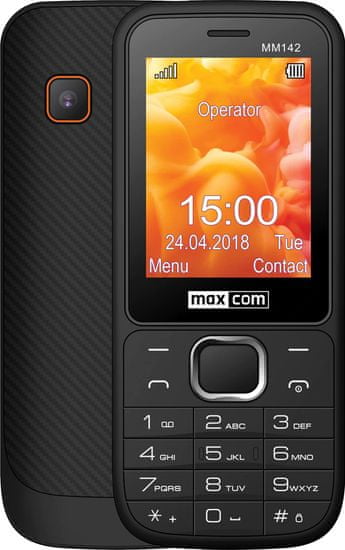 MaxCom MM142 mobilni telefon, črna