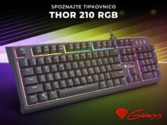 Genesis Thor 210 RGB gaming hibridna tipkovnica, Anti-Ghosting, US