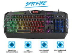 FURY Gaming Spitfire gaming tipkovnica, RGB, Anti-Ghosting, US