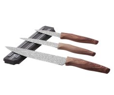 KINGHoff komplet 3 granitnih nožev z magnetnim drsnikom 5148