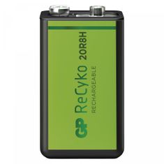 GP ReCyko polnilna baterija, 200 mAh, 9 V, 1 kos