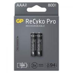GP ReCyko Pro polnilni bateriji, HR03, AAA, 2 kos