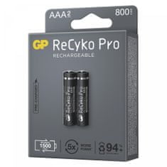 GP ReCyko Pro polnilni bateriji, HR03, AAA, 2 kos