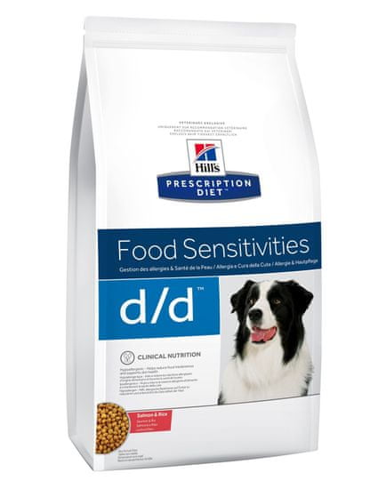 Hill's D/D Food Sensitivities hrana za pse, losos in riž, 5 kg