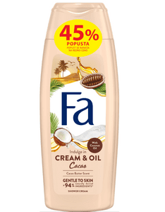   Fa gel za tuširanje Cream & Oil Cacao, 2 x 250 ml