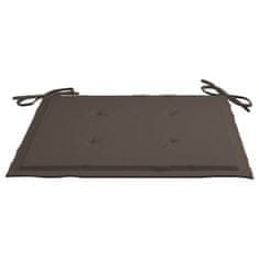 Vidaxl Blazine za vrtne stole 4 kosi taupe 40x40x4 cm oxford tkanina