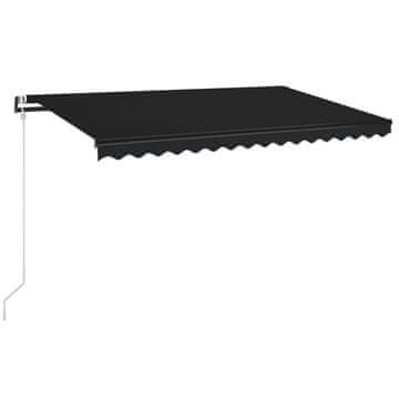 Vidaxl Avtomatsko zložljiva tenda 400x350 cm antracitna