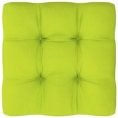Vidaxl Blazina za kavč iz palet svetlo zelena 58x58x10 cm