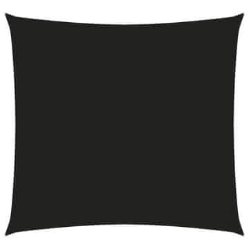Vidaxl Senčno jadro oksford blago kvadratno 5x5 m črno