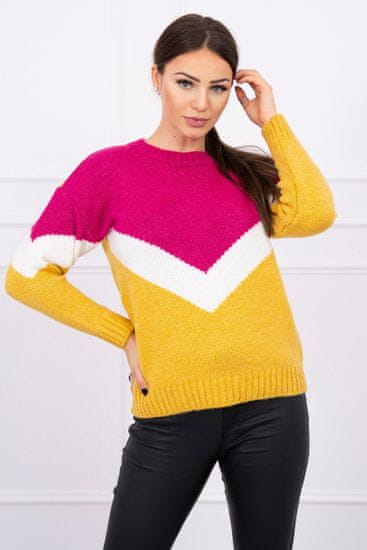 Kesi Klasičen ženski pulover Aderamur fuksija