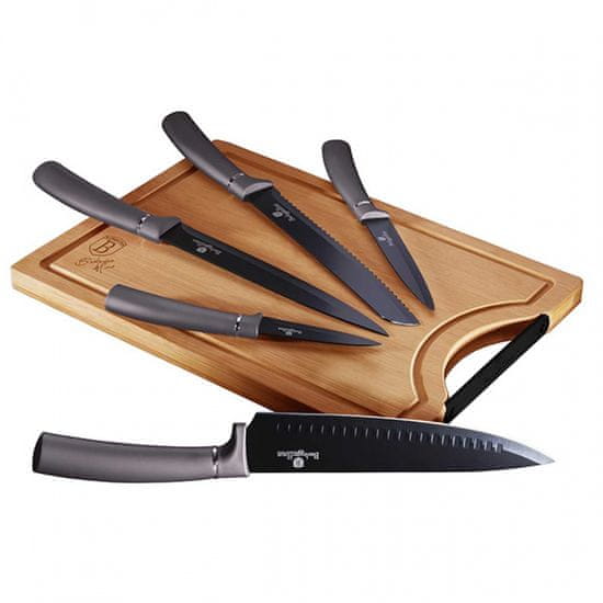 KINGHoff komplet 5 kuhinjskih nožev s stojalom berlinger haus bh-2567