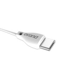 DUDAO L4T kabel USB / USB-C 2.1A 2m, belo