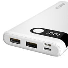 DUDAO K9Pro Power Bank 10000mAh 2x USB 2A, belo