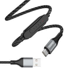 DUDAO L7 kabel USB / USB-C 5A 1m, črna