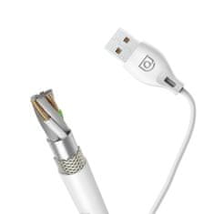 DUDAO L4L kabel USB / Lightning 2.1A 2m, belo