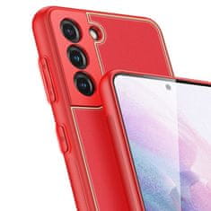 Dux Ducis Yolo usnje ovitek za Samsung Galaxy S21 Plus 5G, rdeča