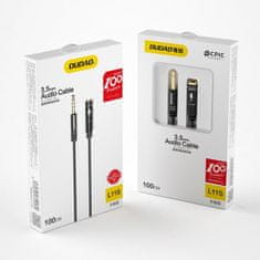 DUDAO L11S AUX kabel 3.5mm mini jack 1m, srebro