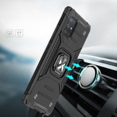 MG Ring Armor plastika ovitek za Samsung Galaxy A71 5G, srebro