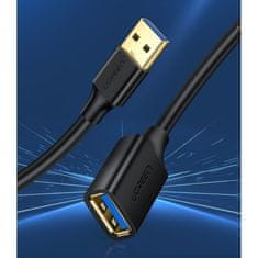 Ugreen US129 Extension podaljšanje kabel USB 3.0 1.5m, črna