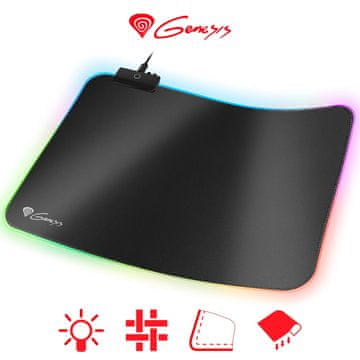 Genesis gamerska podloga za miško Boron 500 RGB, M (NPG-1508)