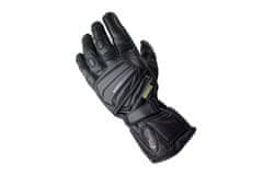 Cappa Racing Usnjene motoristične rokavice DETROIT, dolge, črne XS