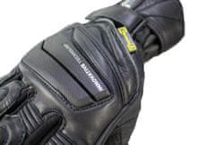 Cappa Racing Usnjene motoristične rokavice DETROIT, dolge, črne 2XL