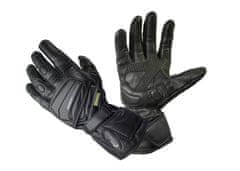 Cappa Racing Usnjene motoristične rokavice DETROIT, dolge, črne 2XL
