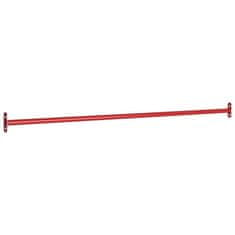 Vidaxl Telovadni drog 125 cm jeklen rdeč