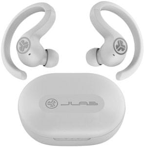 moderne Bluetooth slušalke jlab air sport true wireless z izenačevalnikom čist zvok odlična zmogljivost polnilna škatla nizka teža senzorji na dotik