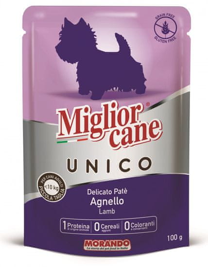 Miglior Cane Unico mokra hrana, jagnjetina, 24 x 100 g