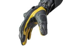 Cappa Racing Moške usnjene motoristične rokavice SOCHI, dolge, črna/rumena XL