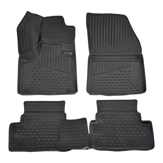 J&J Automotive Gumijaste preproge z dvignjenim robom za Opel Grandland