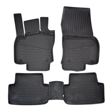 SCOUTT Gumijaste preproge z dvignjenim robom za Volkswagen Tiguan SUV 5D 2016-2024 4ks