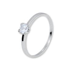 Brilio Silver Nežen srebrn prstan s cirkonom 426 001 00576 04 (Obseg 60 mm)